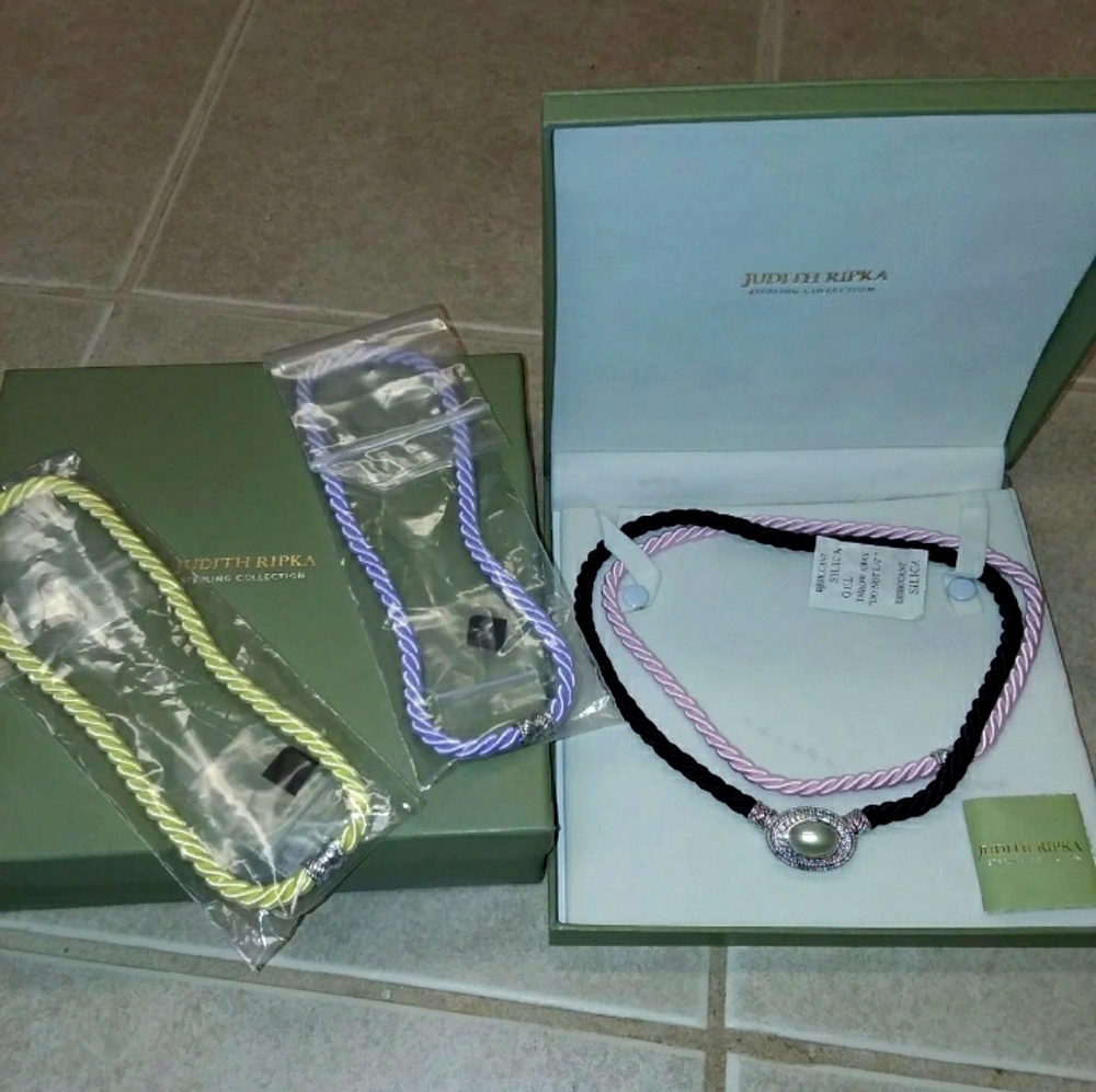 Judith Ripka interchangeable necklace new